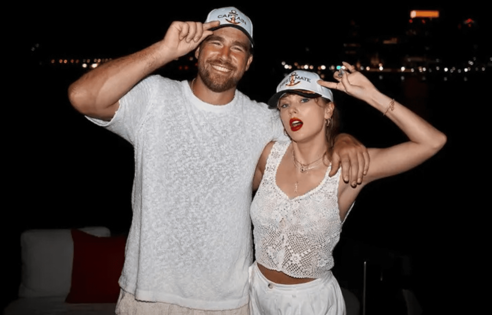 "Had Some Adventures This Offseason": Taylor Swift Finally Lands on Travis Kelce’s Instagram 21 Months After Going Public 1 Travis Kelce and GF Taylor Swift. Photo credits: Kelce's Instagram