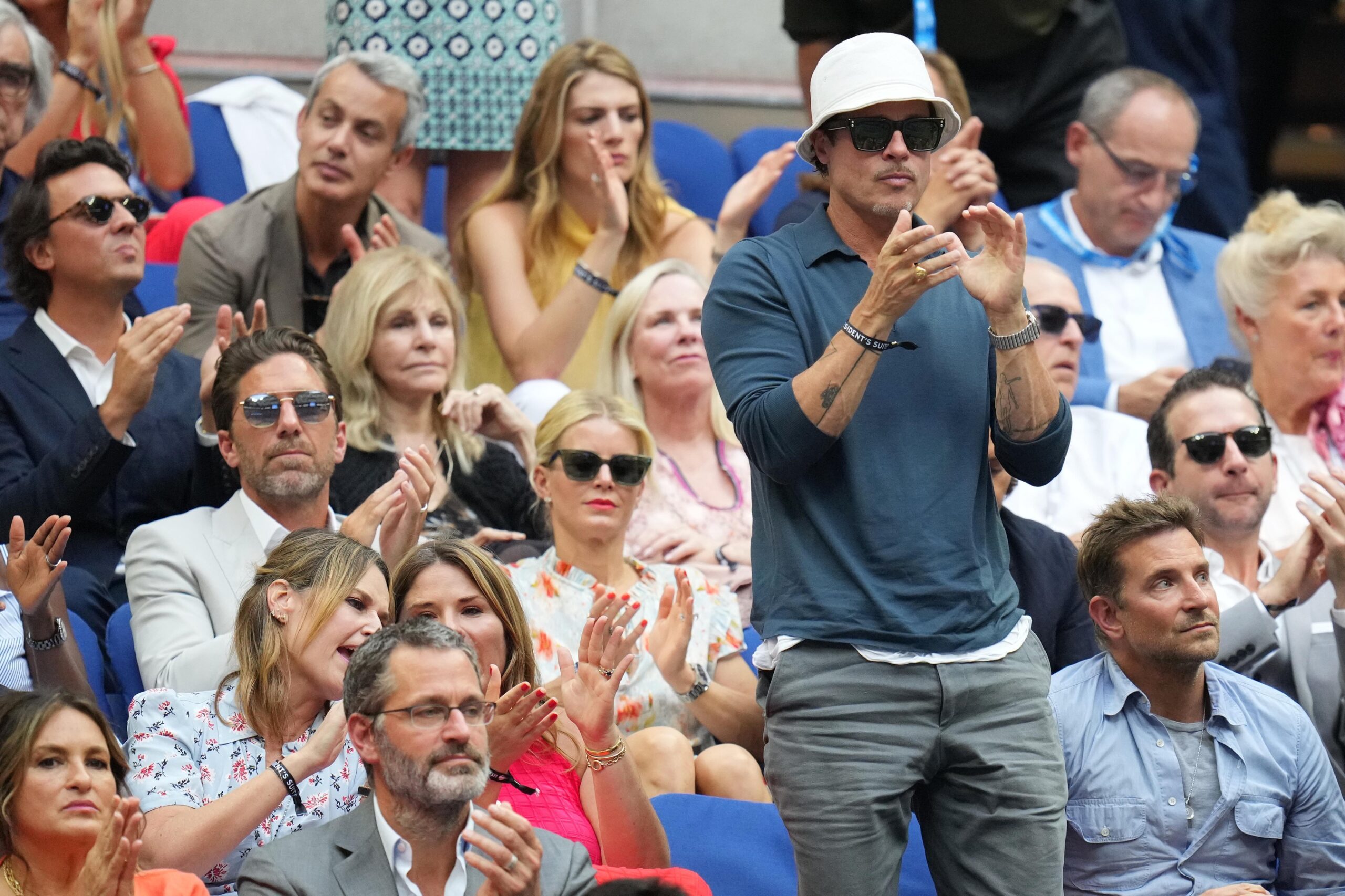 "You Feel This Sense Of Pride": Brad Pitt Gets Chiefs Fanboy Experience As Actor Gushes At Being Interviewed By Travis Kelce, Jason Kelce 1 Brad Pitt