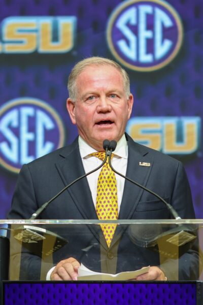 "We Have To Focus On Clemson": LSU Tigers Brian Kelly Understands Importance Of Week 1 Matchup Against the Clemson Tigers (Report) 1 USATSI 26639560 168400517 lowres