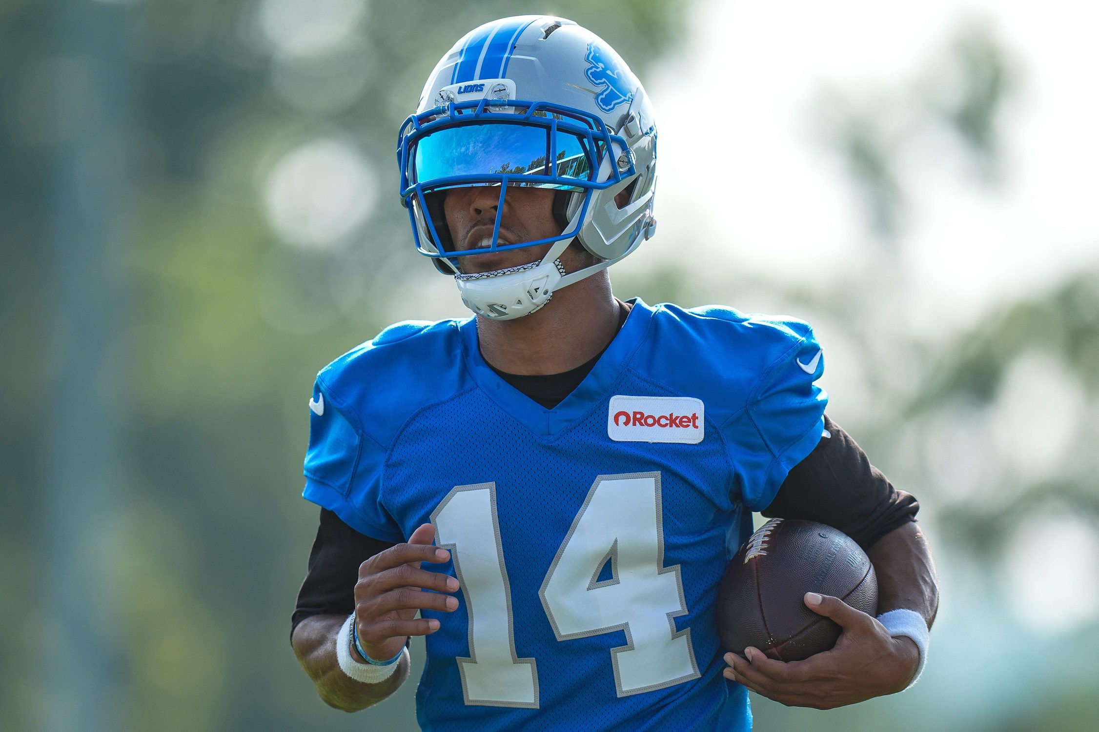 "What Is He Doing?" Lions' Star WR Amon-Ra St. Brown Facing Massive Backlash After Attacking Teammate In Shocking Report 1 Detroit Lions wide receiver Amon-Ra St. Brown (14) practices during training camp at Meijer Performance Center in Allen Park on Thursday, July 24, 2025.