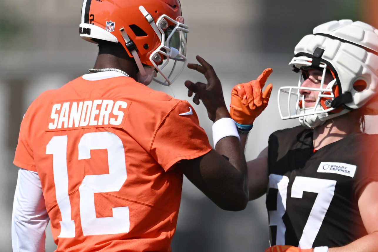 "It's Happening" Shedeur Sanders Receives Massive News From Browns (Report) 3 Jul 26, 2025; Berea, OH, USA; Cleveland Browns quarterback Shedeur Sanders (12) celebrates with wide receiver Luke Floriea (37) during training camp at CrossCountry Mortgage Campus. Mandatory Credit: Ken Blaze-Imagn Images
