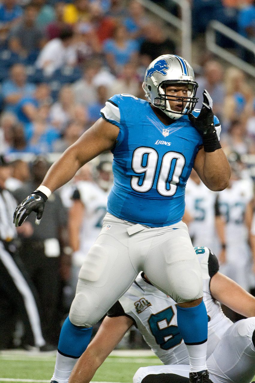 "Best Of Luck" Lions Fans Devastated Over Legend's Retirement News (Report) 2 Aug 22, 2014; Detroit, MI, USA; Detroit Lions defensive tackle Ndamukong Suh (90) during the game against the Jacksonville Jaguars at Ford Field. Mandatory Credit: Tim Fuller-USA TODAY Sports