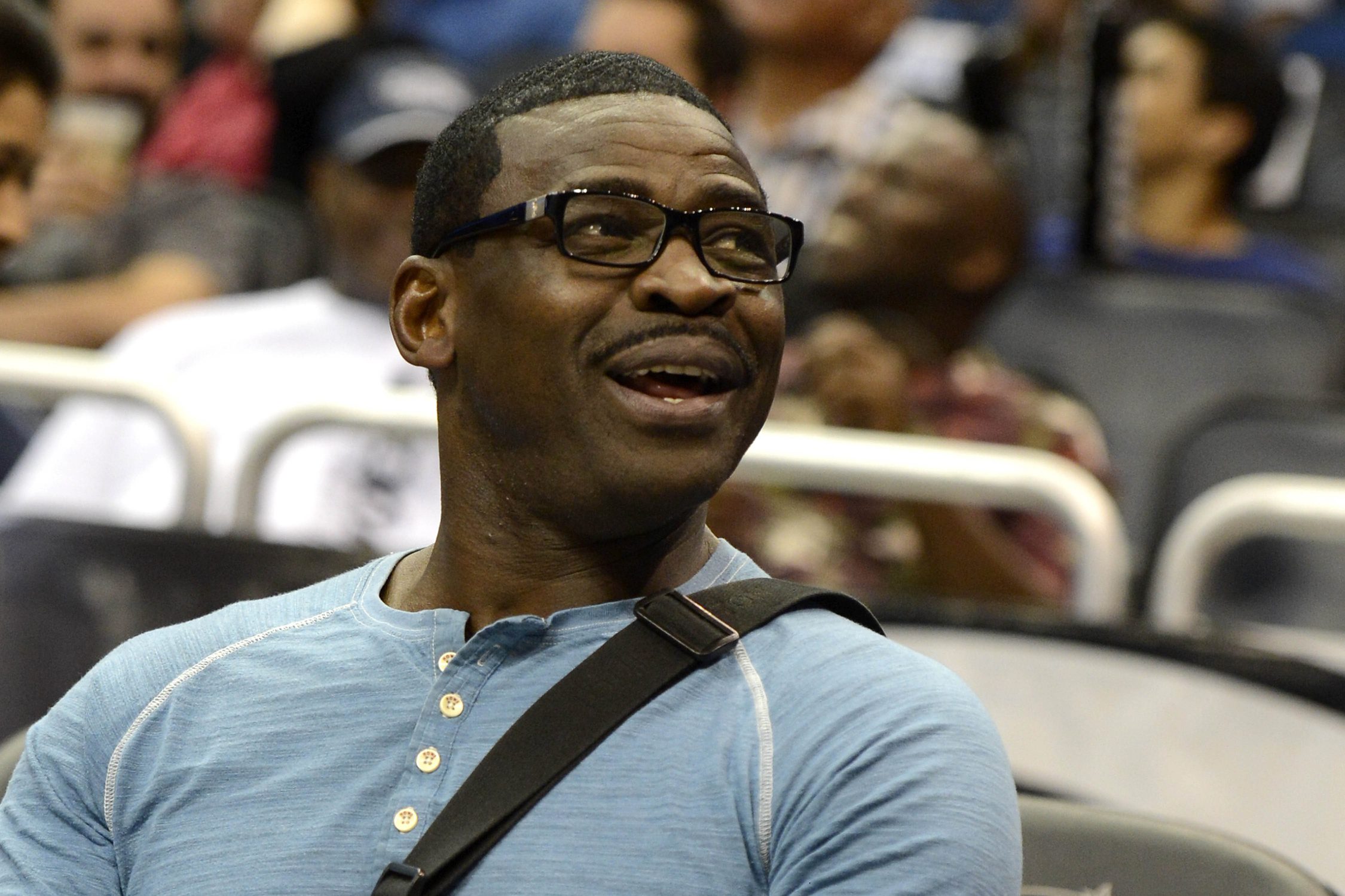 Breaking: Cowboys Legend Who Stabbed Man In Neck With Scissors Exposed Again 3 Mar 8, 2015; Orlando, FL, USA; NFL hall of fame member Michael Irvin sits court side during the third quarter at of the game between the Boston Celtics and Orlando Magic Amway Center. Orlando Magic defeated Boston Celtics 103-98. Mandatory Credit: Tommy Gilligan-Imagn Images