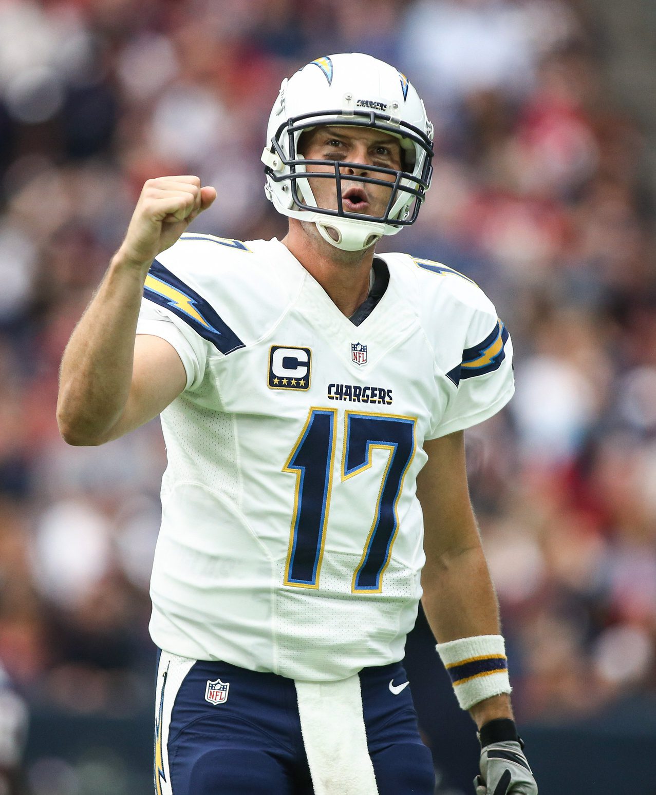 Breaking: NFL Sees 17-Year Quarterback Officially Retire (Report) 3 Nov 27, 2016; Houston, TX, USA; San Diego Chargers quarterback Philip Rivers (17) reacts after a play during the game against the Houston Texans at NRG Stadium. Mandatory Credit: Troy Taormina-Imagn Images NFL