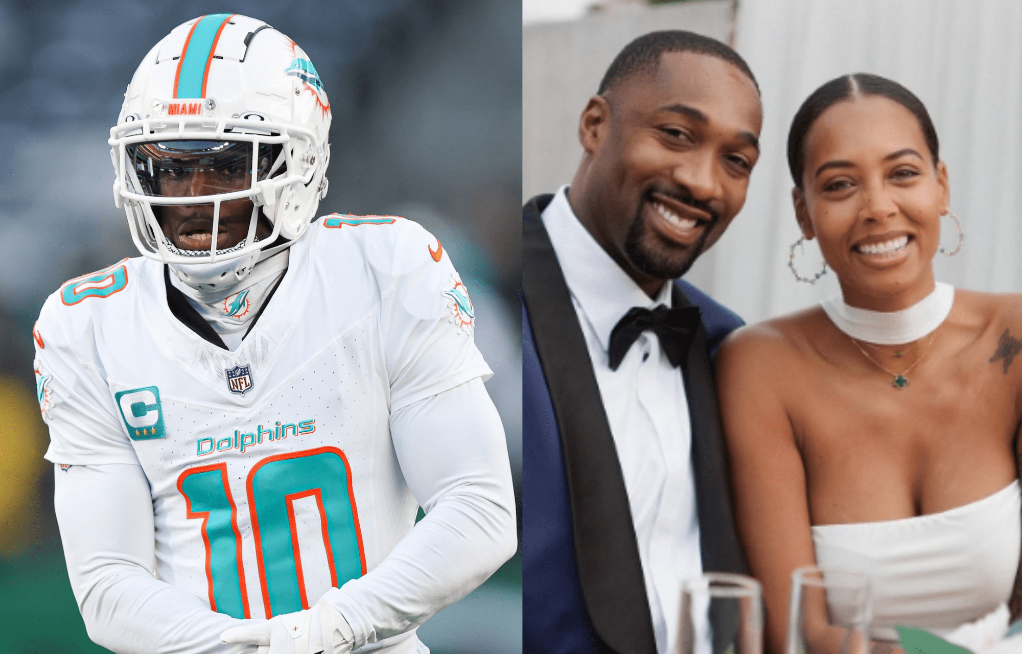 "Doesn't She Have Enough Money Right Now?": Tyreek Hill Divorce Sparks Fiery Take From Gilbert Arenas And Wife Meilli Monaco 1 Tyreek Hill’s Divorce Discussed By Gilbert Arenas & His Wife. Photo credits: Imagn and Instagram