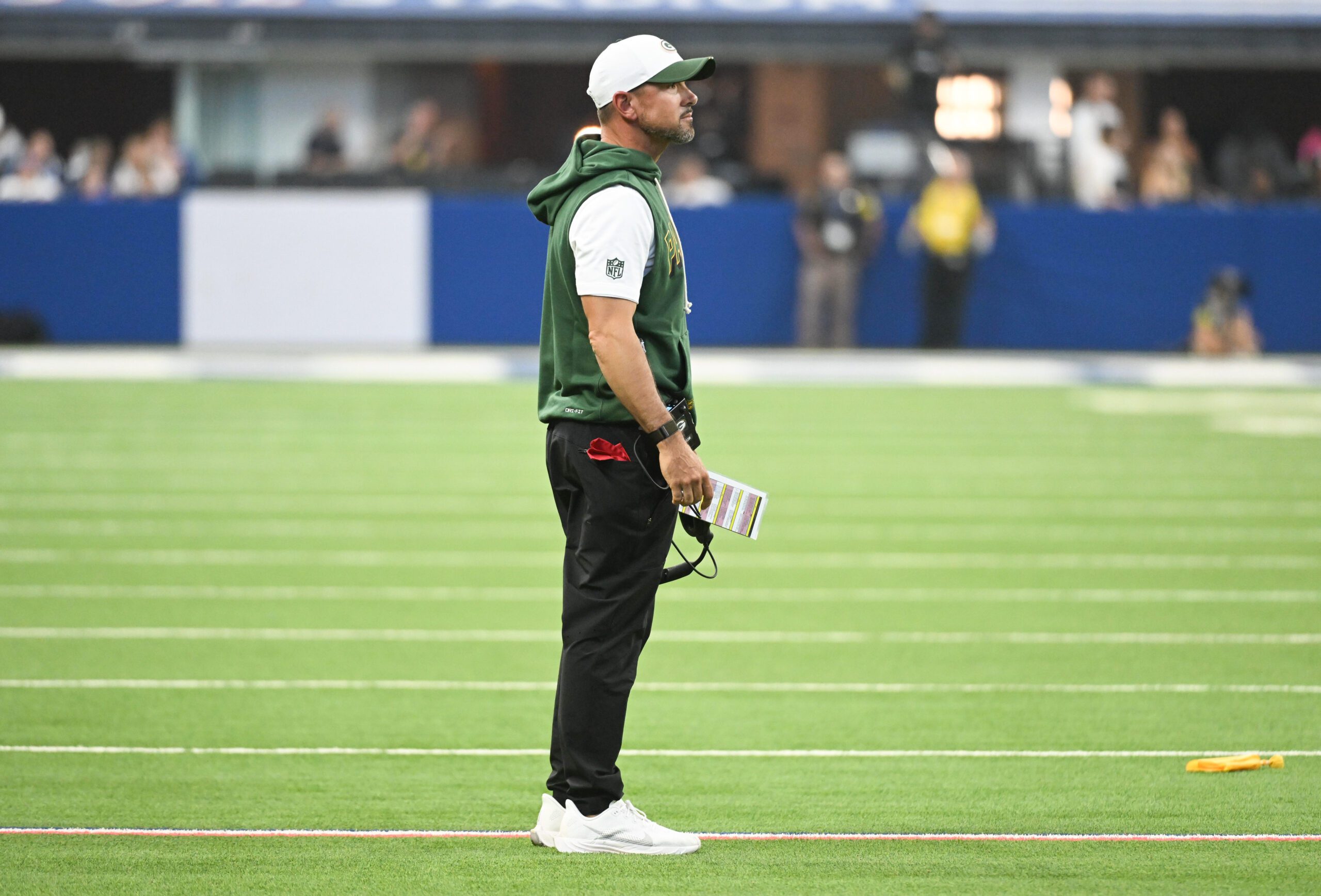 "Did Not See That Coming" Packers Shockingly Release Super Bowl Champion (Report) 1 Aug 16, 2025; Indianapolis, Indiana, USA; Green Bay Packers head coach Matt LaFleur reacts to a call during the first half against the Indianapolis Colts at Lucas Oil Stadium. Mandatory Credit: Robert Goddin-Imagn Images