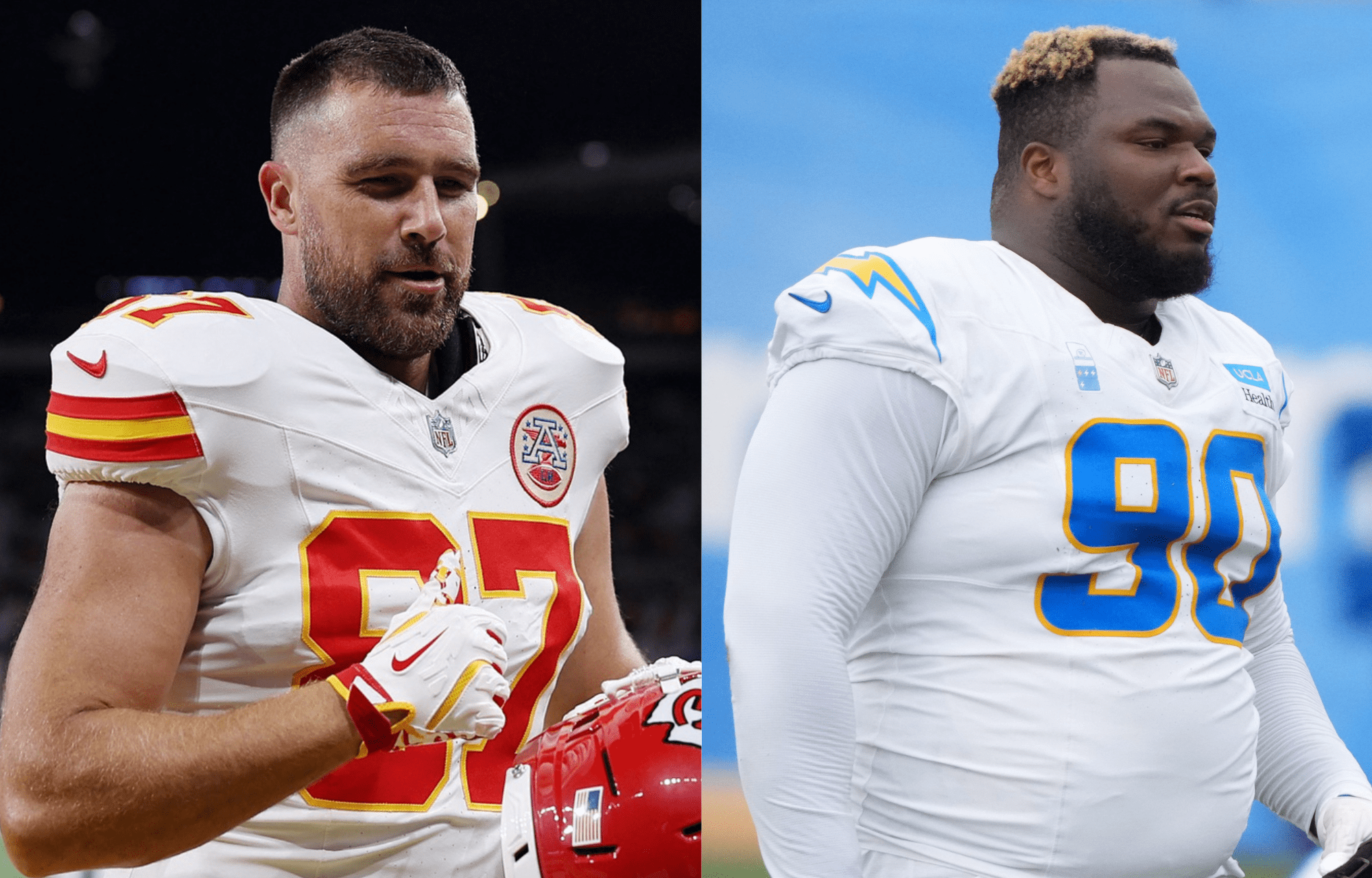 Travis Kelce Dragged By Taylor Lewan Amid Taylor Swift Taunt From Teair Tart With Will Smith Lowlight Reference 1 Travis Kelce Caught In Crossfire As Teair Tart Doubles Down Amid Swifties’ Fury. Photo credits: Imagn