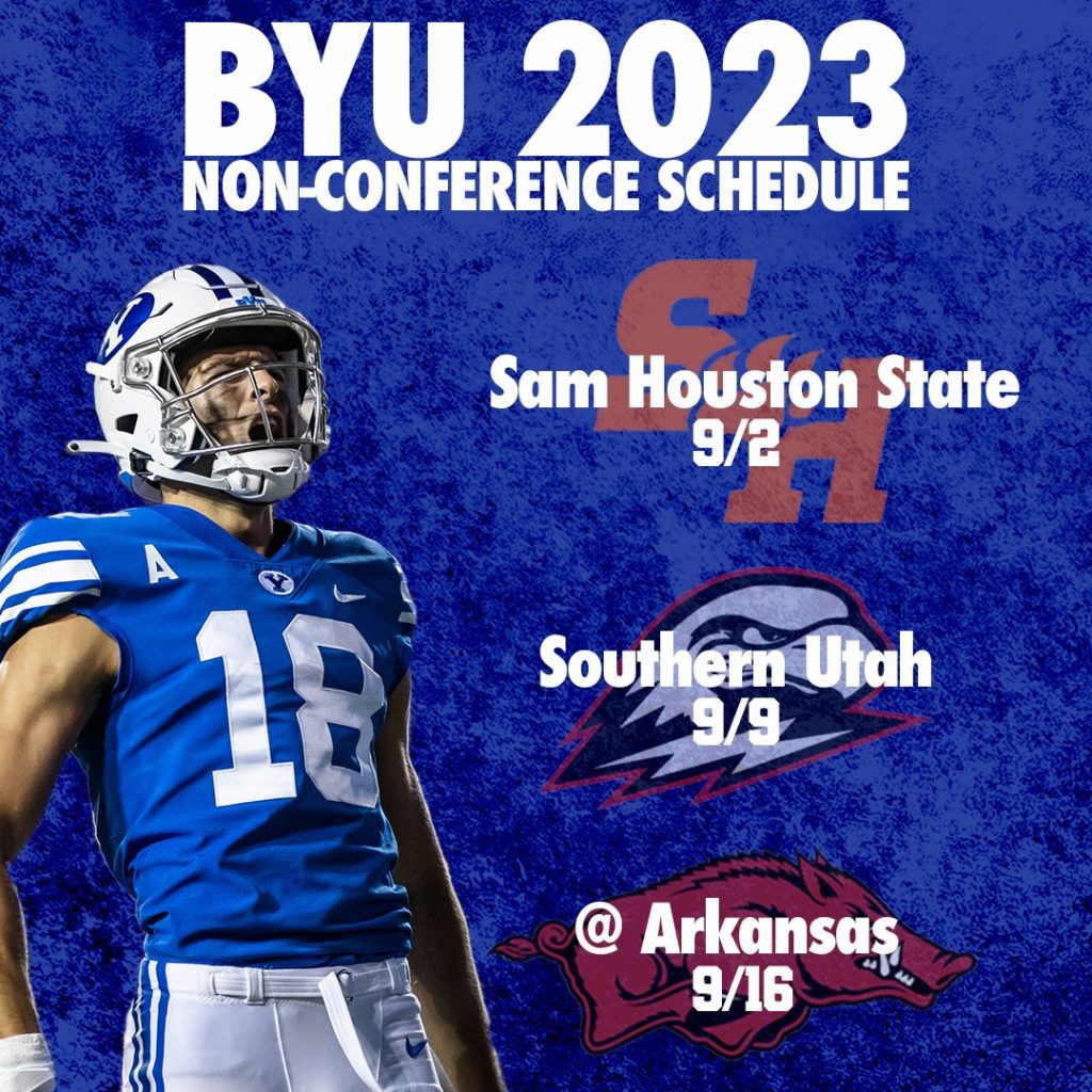 BYU 2023 Non Conference Schedule - Gridiron Heroics
