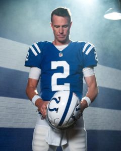 Matt Ryan in his Colts jersey after being traded this off-season.