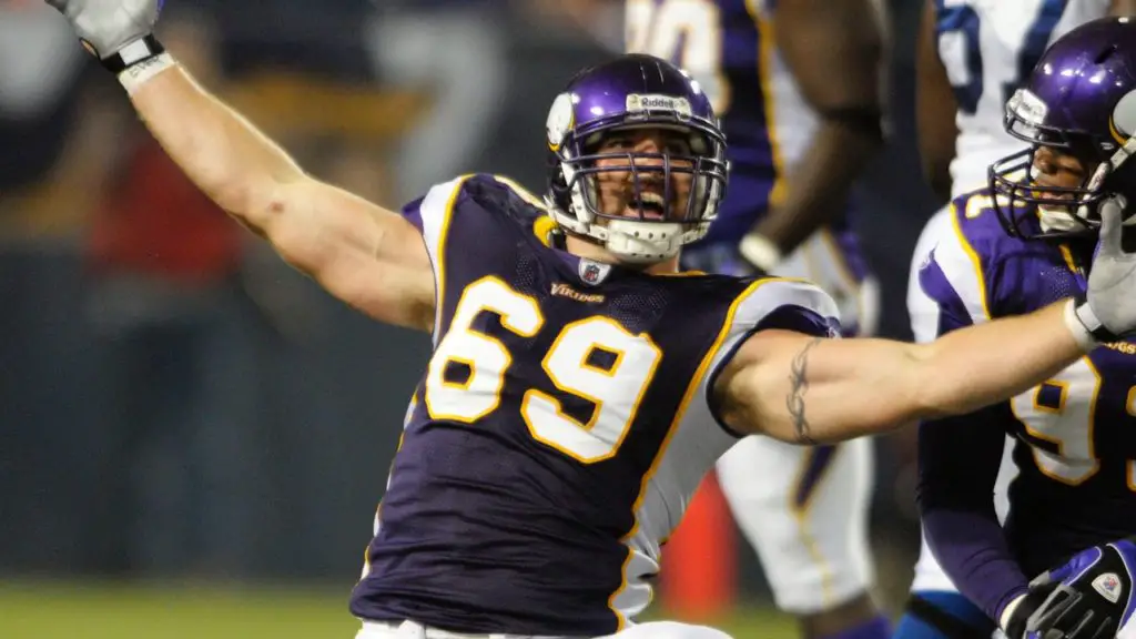 Defensive End Jared Allen with the Minnesota Vikings