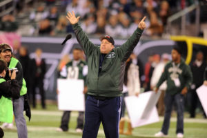 Kevin James got excited field NY Jets game October