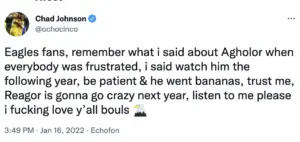 Former Bengals Great, Ocho Cinco, chimes in on Reagor