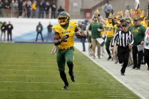 Qunicy Patterson in 2021 for North Dakota St. Photo cred. Philadelphia Inquirer