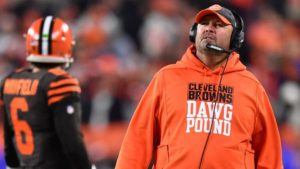 Freddie Kitchens, Head Coach for the Baker Mayfield led Browns