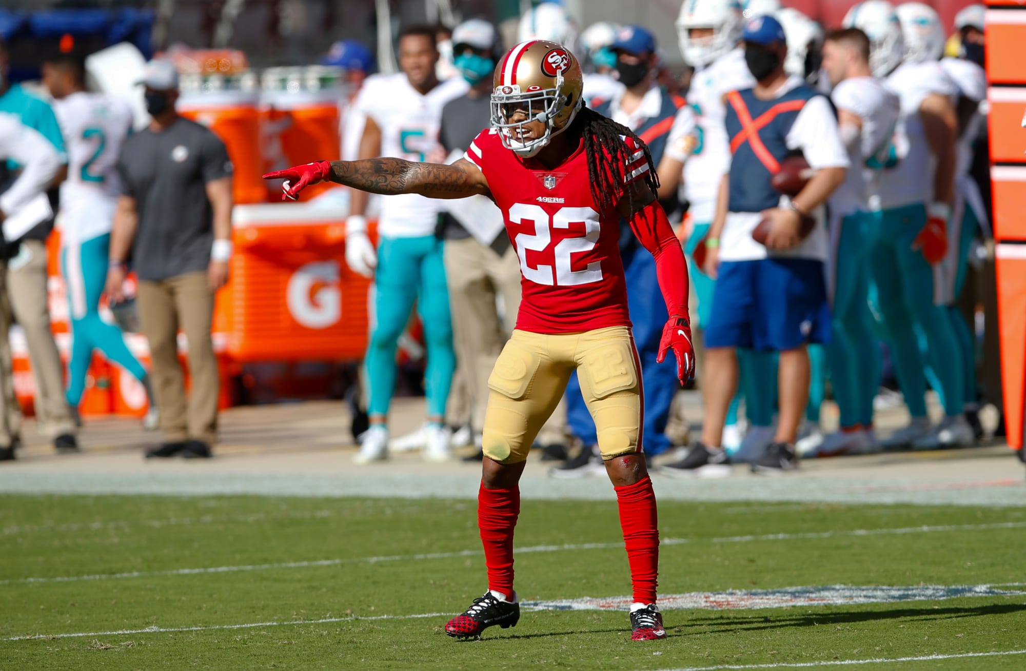 Jason Verrett of the San Francisco 49ers