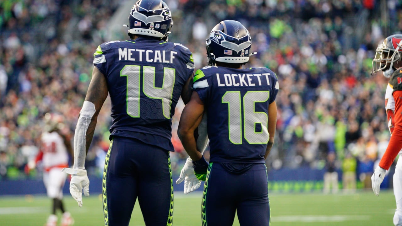 D.K. Metcalf & Tyler Lockett Seattle Duo WHT