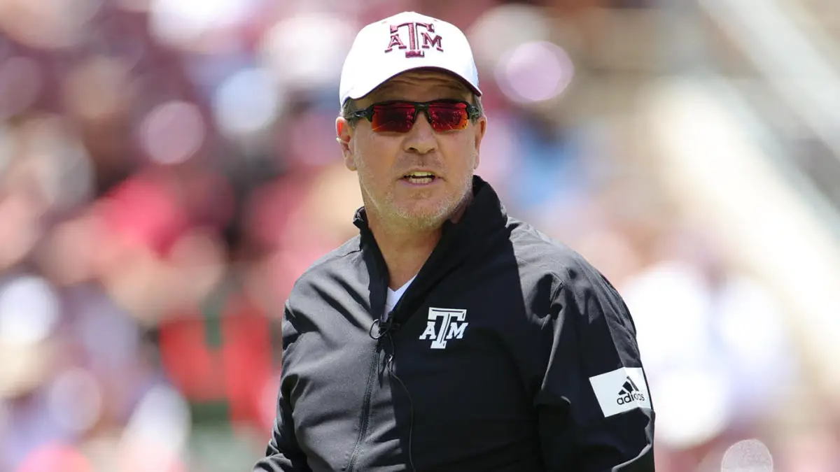 Jimbo Fisher defended Texas A&M recruiting process to the media in June.