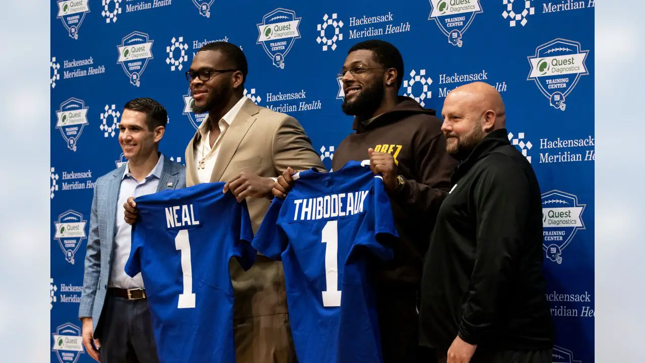 Thibodeaux and Neal New York Giants draft press conference