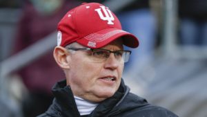 Tom Allen looks locked in while Coaching the Indiana Hoosiers