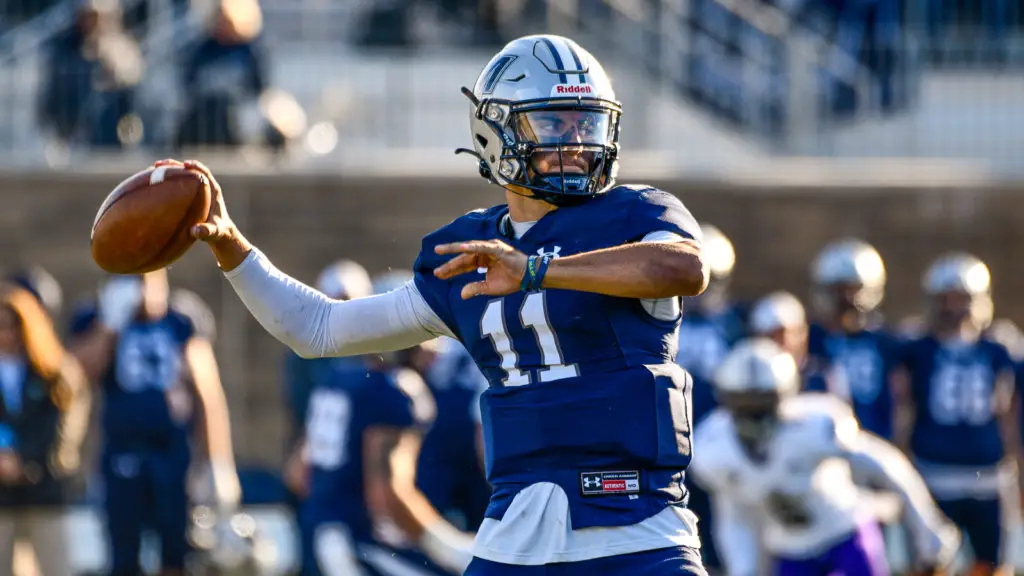 Monmouth QB Tony Muskett is in the CAA now (Photo courtesy Monmouth Athletics)