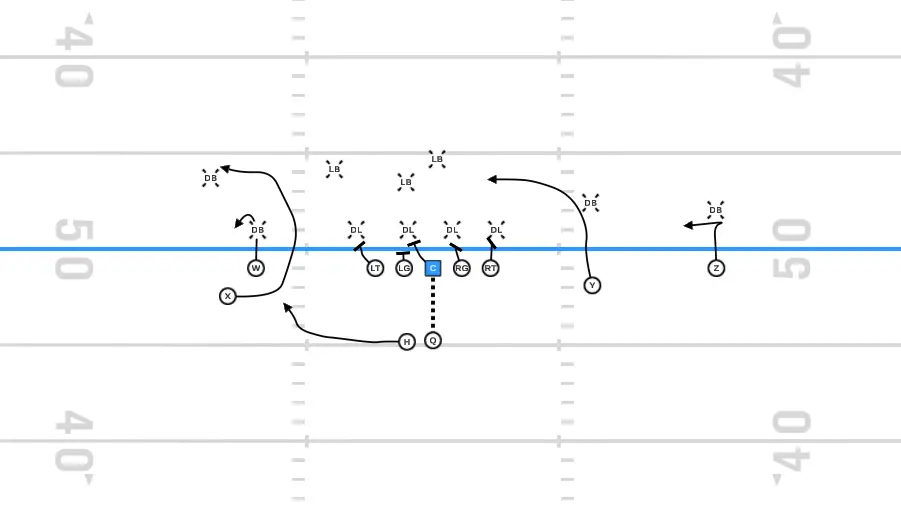 Hitch Out play diagram