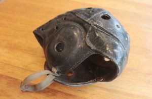 Hard leather helmet
