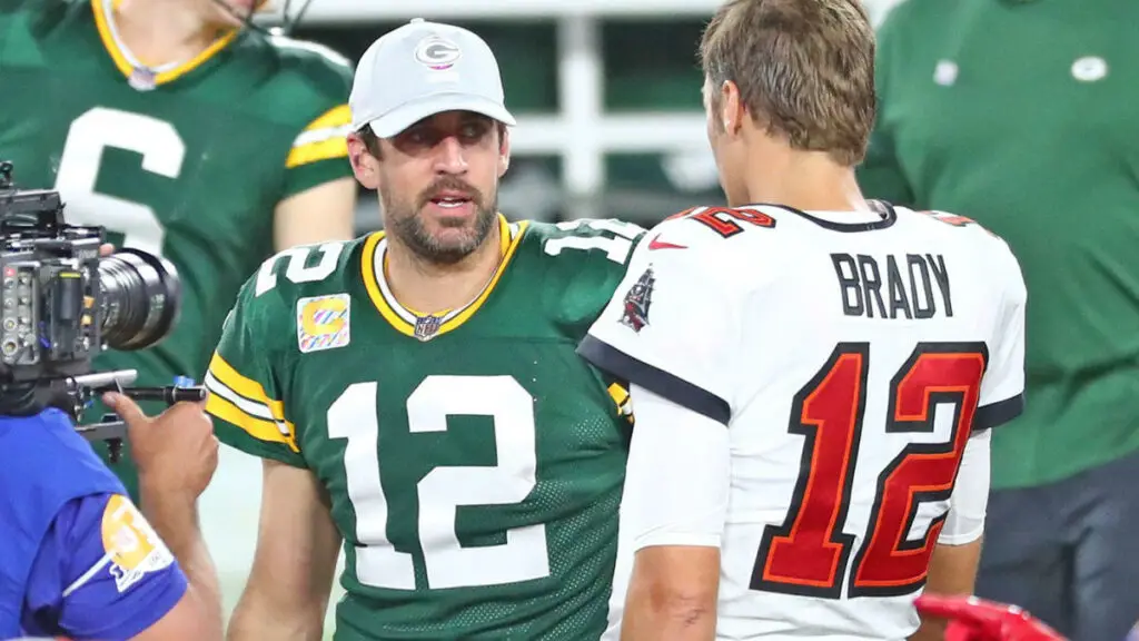 Packers Rodgers and Buccaneers Brady