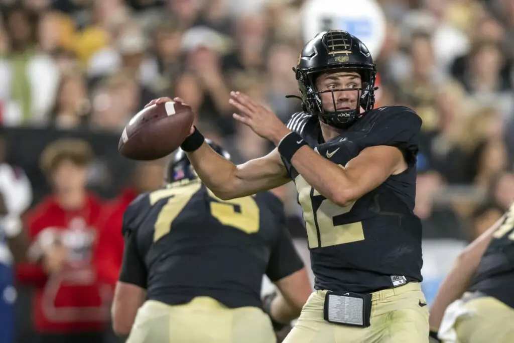 Austin Burton helped the Boilermakers beat FAU in their homecoming game.
