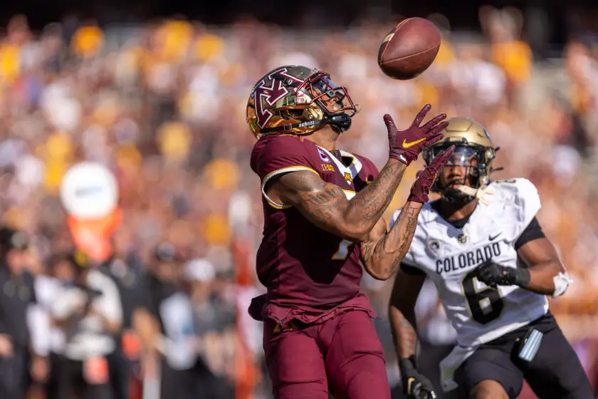Gophers continued their non-conference dominance with a 49-7 win over Colorado.