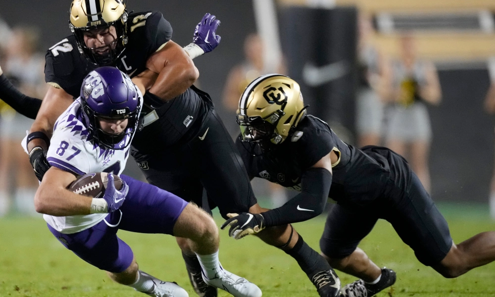 Quinn Perry was named Colorado's Defensive Player of the week after their season opening loss.