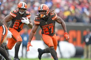 dynamic duo Kareem Hunt and Nick Chubb of the Cleveland Browns