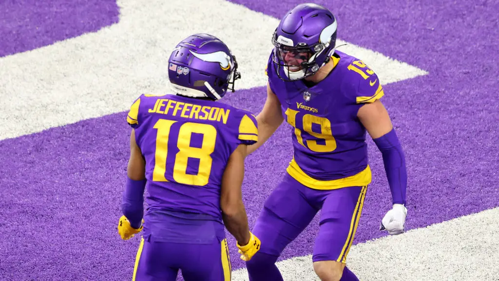 Minnesota Vikings Wide Receivers Justin Jefferson and Adam Thielen