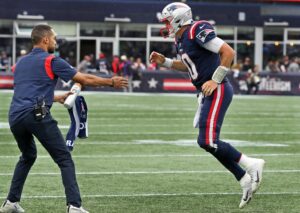 Bailey Zappe's jersey from win over Browns placed in New England