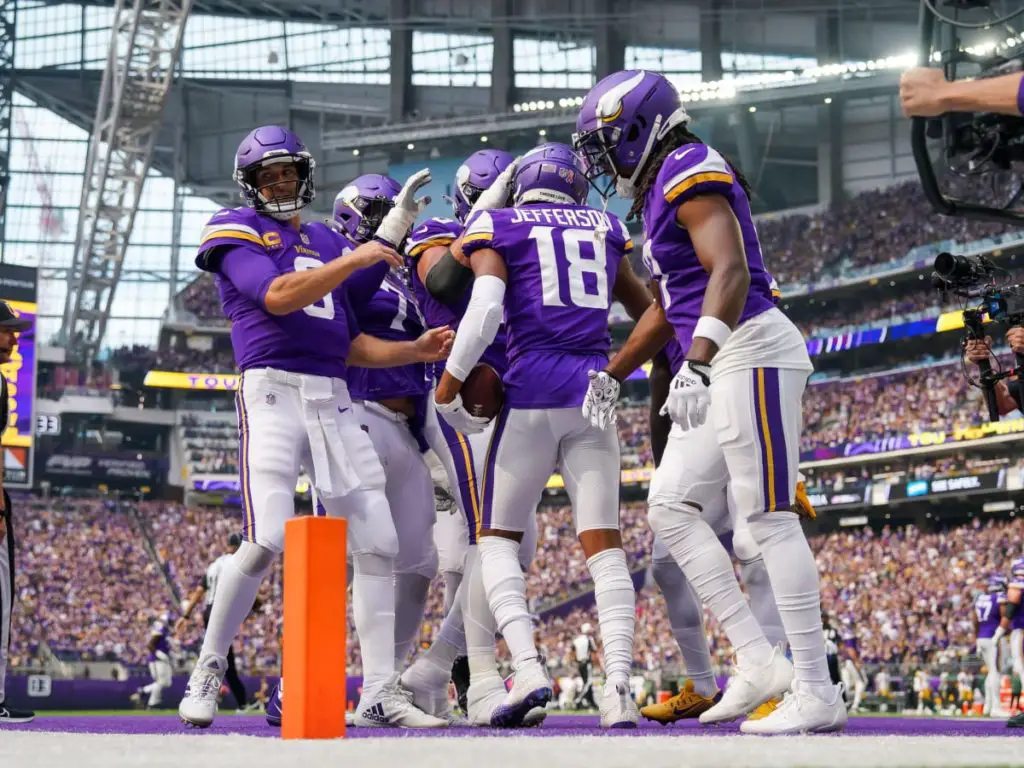 The Vikings are 1-0 heading into their week 2 Monday night matchup with the Eagles