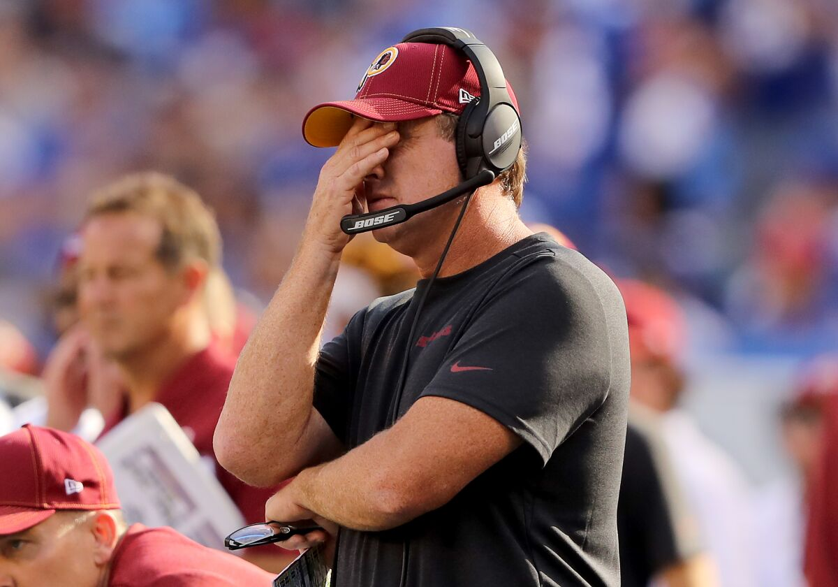 Jay Gruden Dissapointed