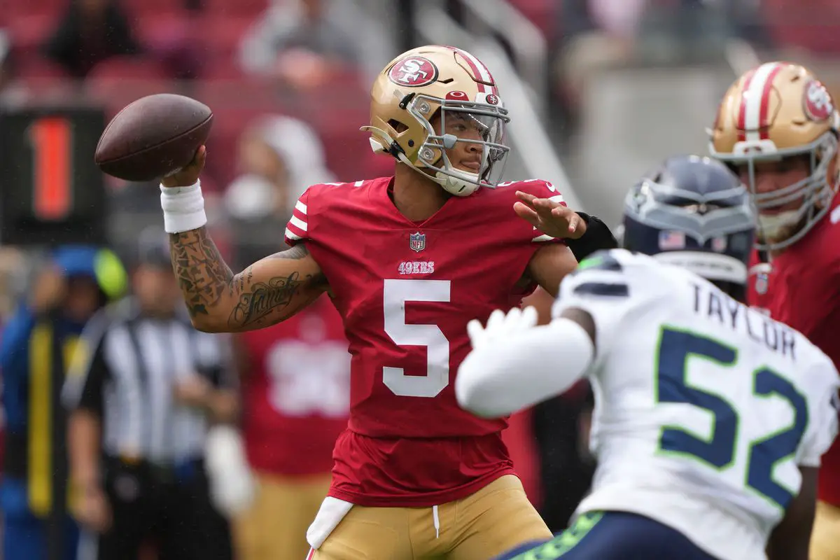 49ers overcome Lance's year-ending injury, beat Seahawks 27-7