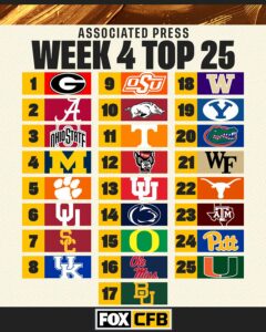 week 4 top 25