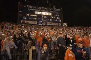 Clemson Football Fans field storming tradition
