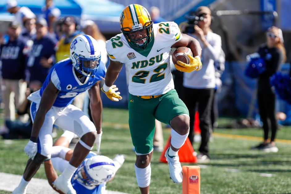 NDSU stays atop the FCS football poll, even though its win over Indiana State was a nailbiter (Photo Courtesy Tim Sanger/NDSU Athletics)