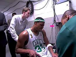 Paul Pierce in a wheelchair - infamous call of nature