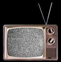 TV with rabbit ears