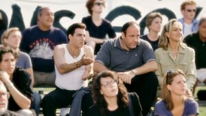 The Sopranos at a soccer game serving personality
