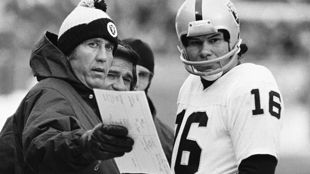 Tom Flores and Jim Plunkett