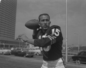 Tom Flores as quarterback