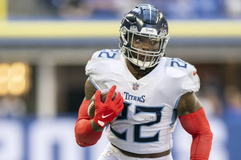 Tennessee Titans Derrick Henry features in this AFC South Battle