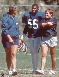 Lawrence Taylor, Belichick, and Parcels and 