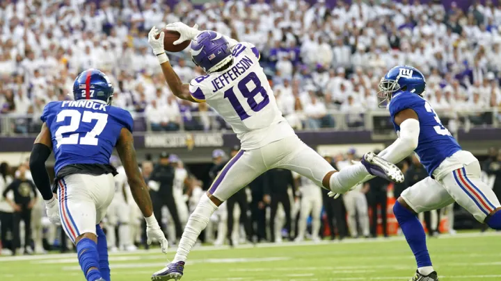 Minnesota Vikings (Photo Credits: Abbie Parr/AP Photo) Justin Jefferson 