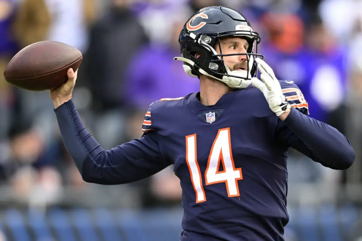 Las Vegas Raiders quarterback Nathan Peterman (3) looks to pass against  Seattle Seahawks during the first