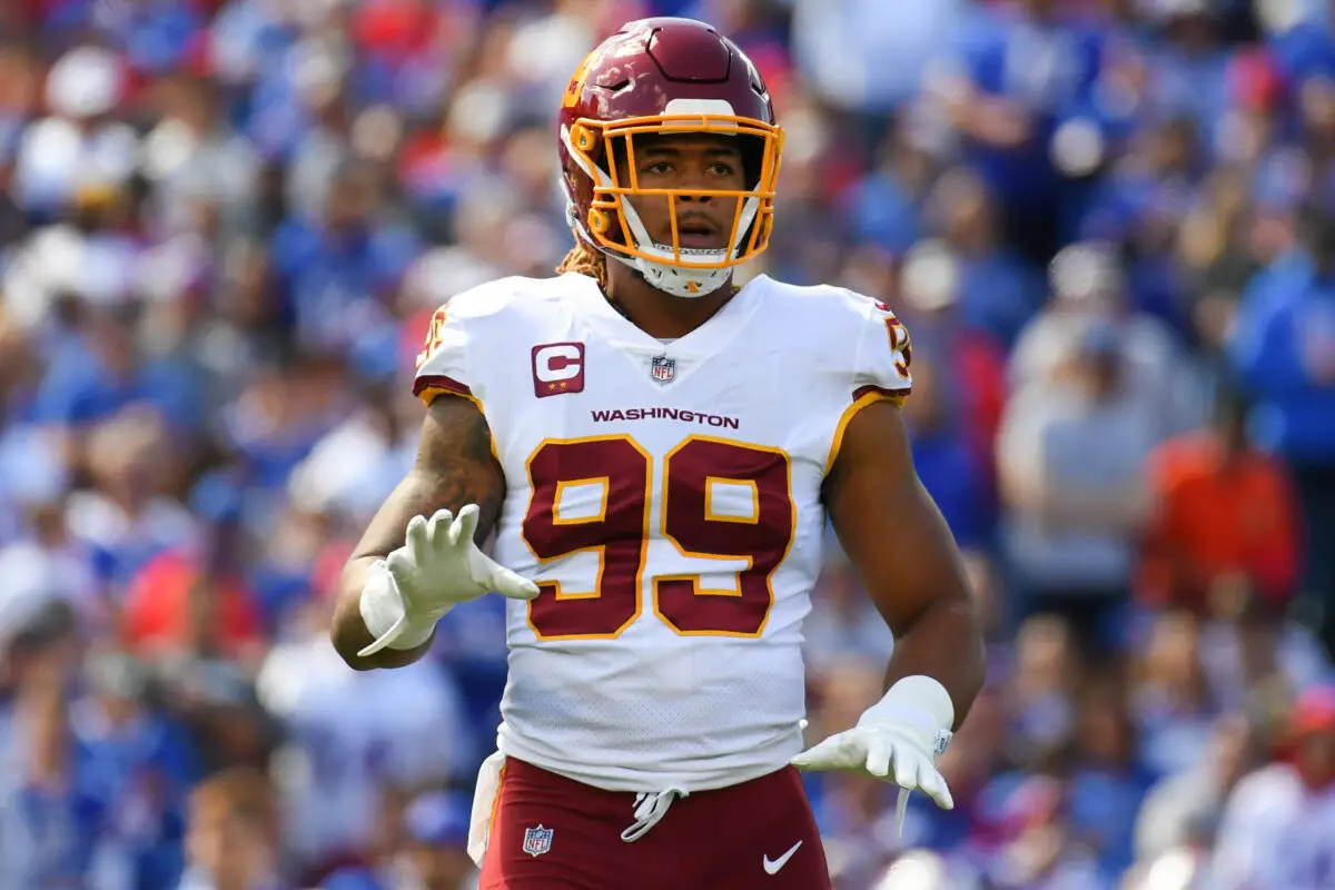 NFC East News: Washington Commanders decline fifth-year option for pass  rusher Chase Young - Blogging The Boys