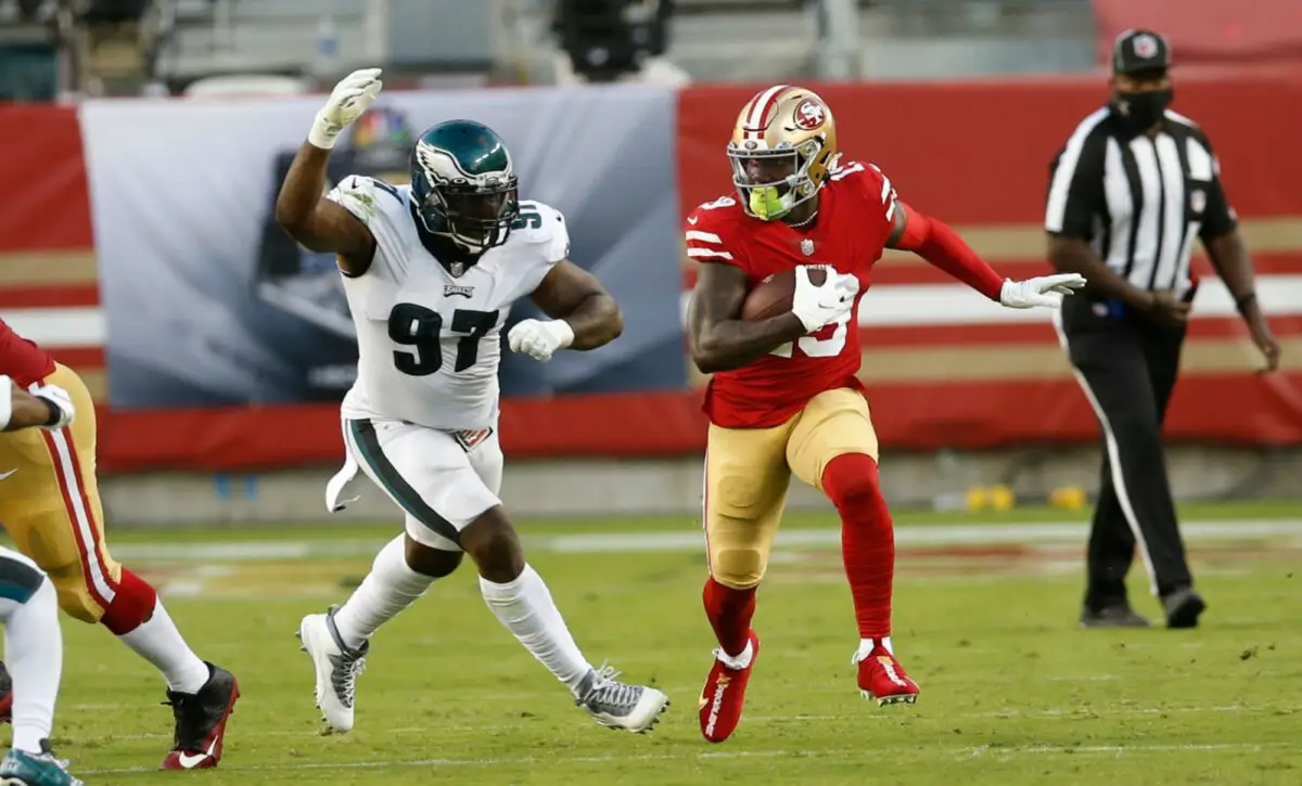 Deebo Samuel: 49ers lost to Eagles in NFC title game 'because we played  with 10 people'